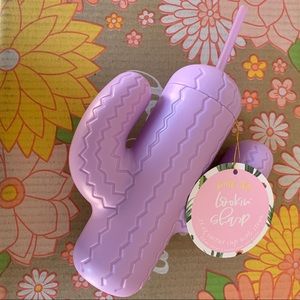NIB Pink Sky Cactus Sipper Cup